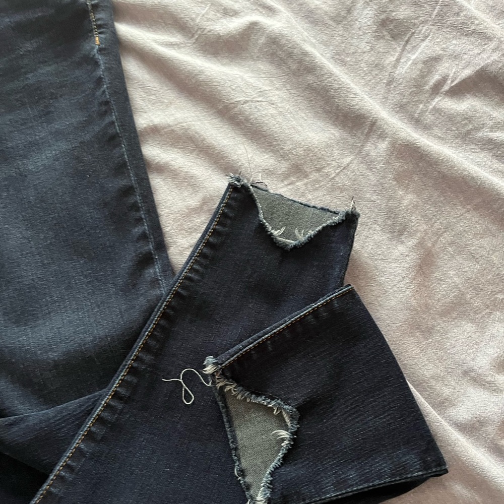 Kut from Kloth Connie Ankle Skinny stretch jeans with raw hem